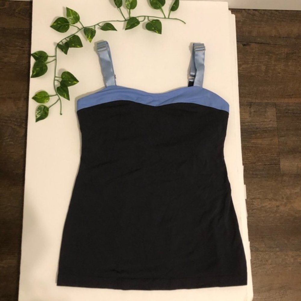 Lululemon Grey Adjustable Strap 2 in 1 Tank Top